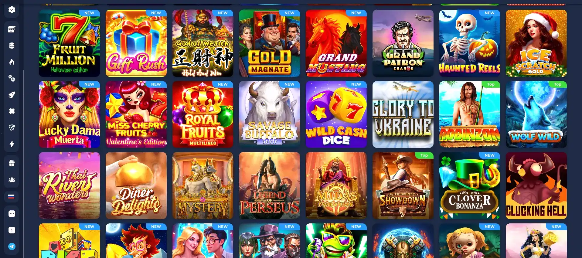 Спин Сити казино интерфейс